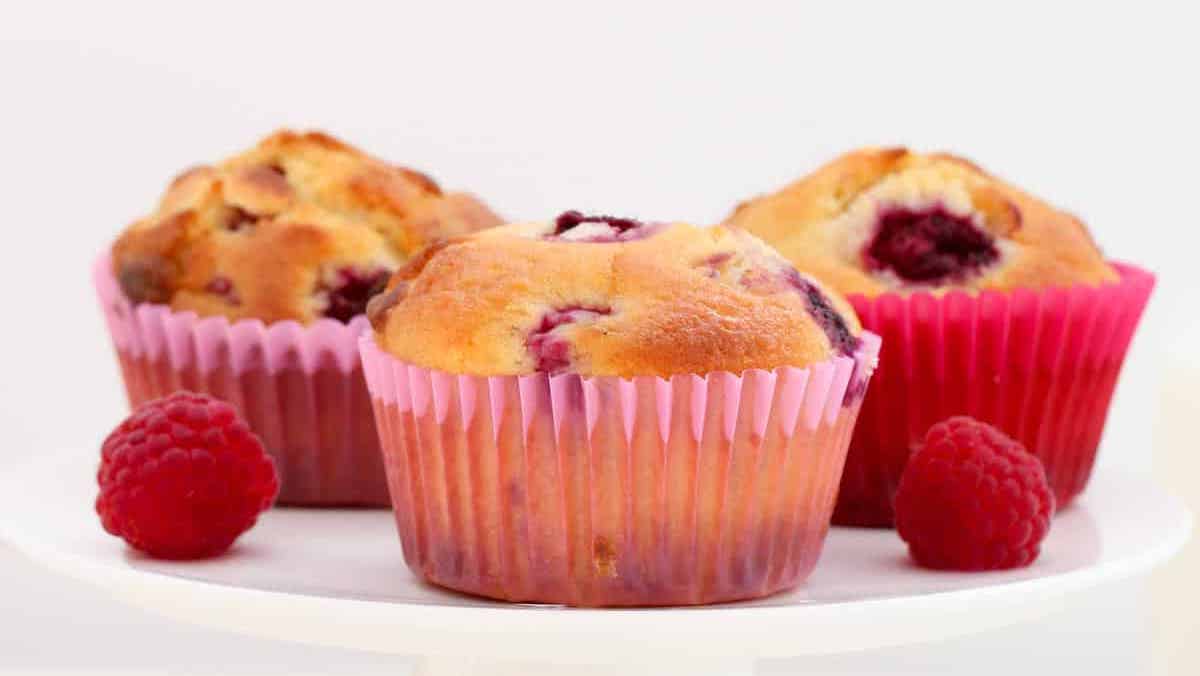 Muffins Framboise et Chocolat Blanc au Thermomix