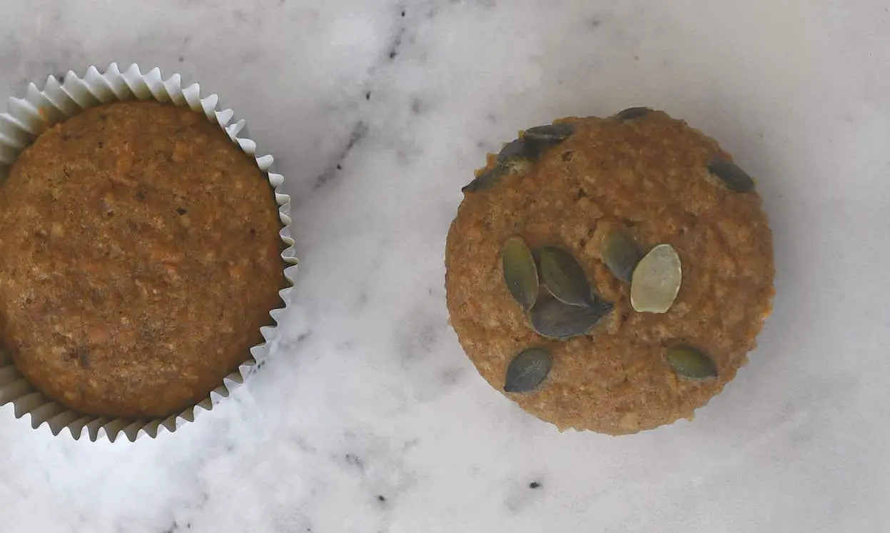 Muffins aux carottes bananes et à la cannelle au Thermomix