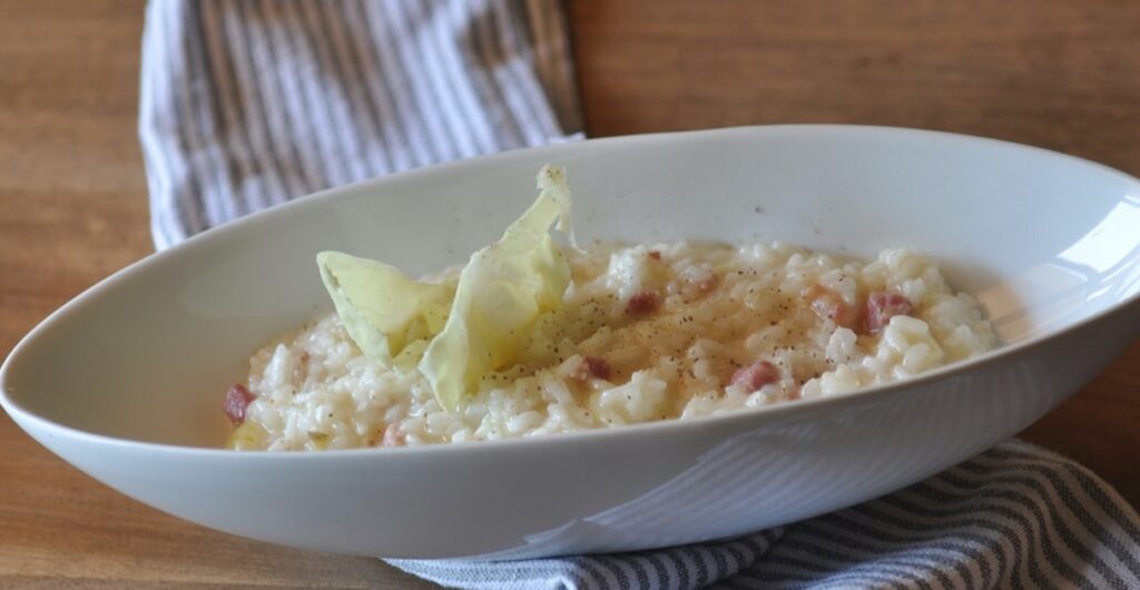 Risotto au chou et bacon au Thermomix