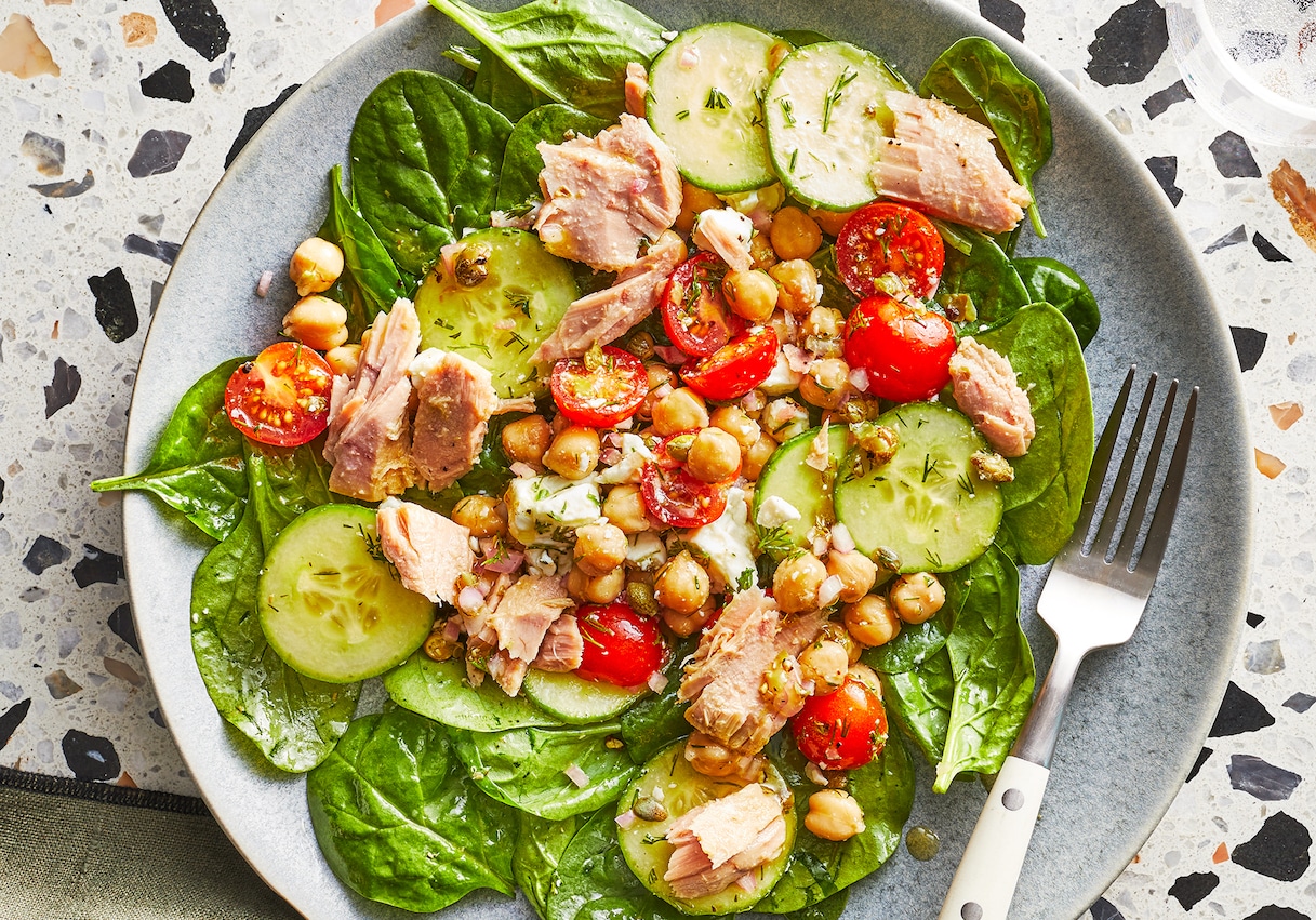 Salade de thon aux pois chiches Légère