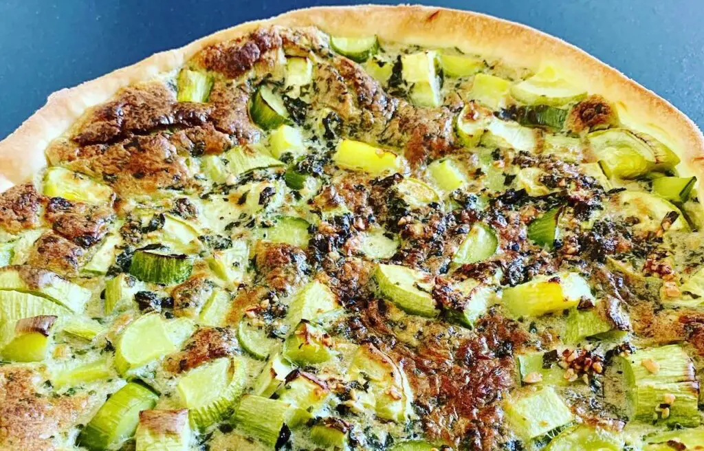 Tarte aux courgettes et au pesto au Thermomix