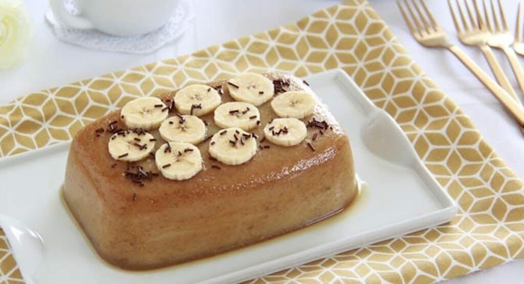 Flan rapide à la banane au Thermomix