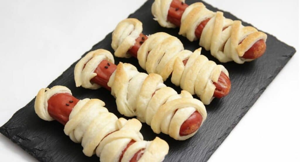 Momies de saucisse pour Halloween au Thermomix