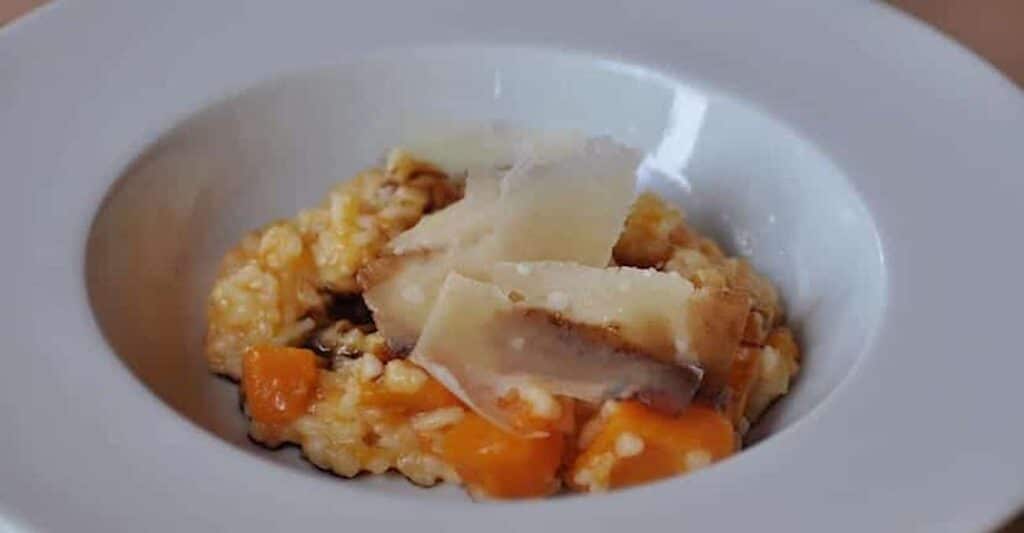 Risotto au potiron parmesan et vinaigre balsamique au Thermomix