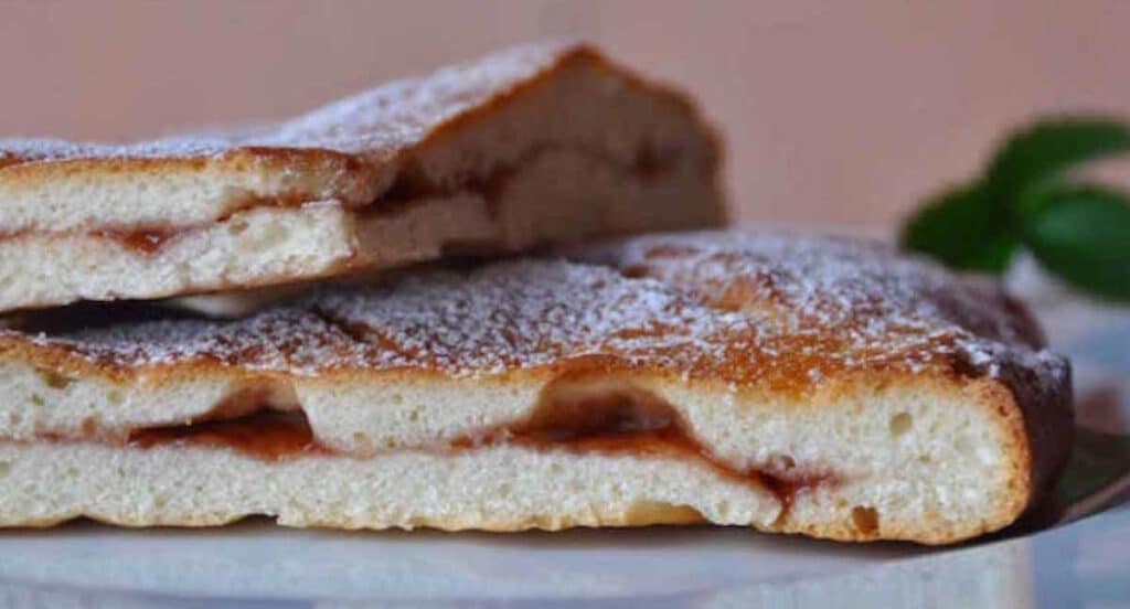 Focaccia sucrée à la confiture au Thermomix