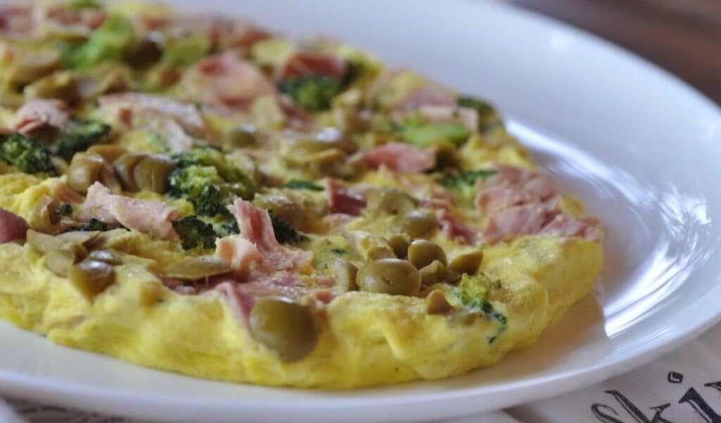 Omelette au jambon et brocoli au Thermomix