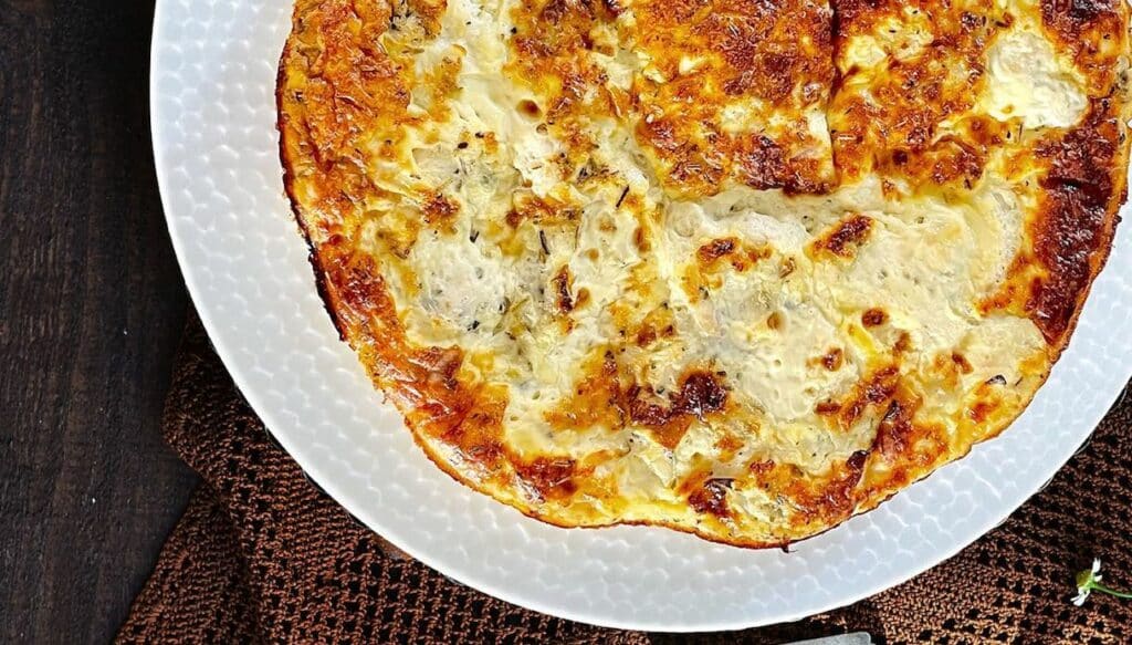 Quiche sans pâte au poulet au Thermomix