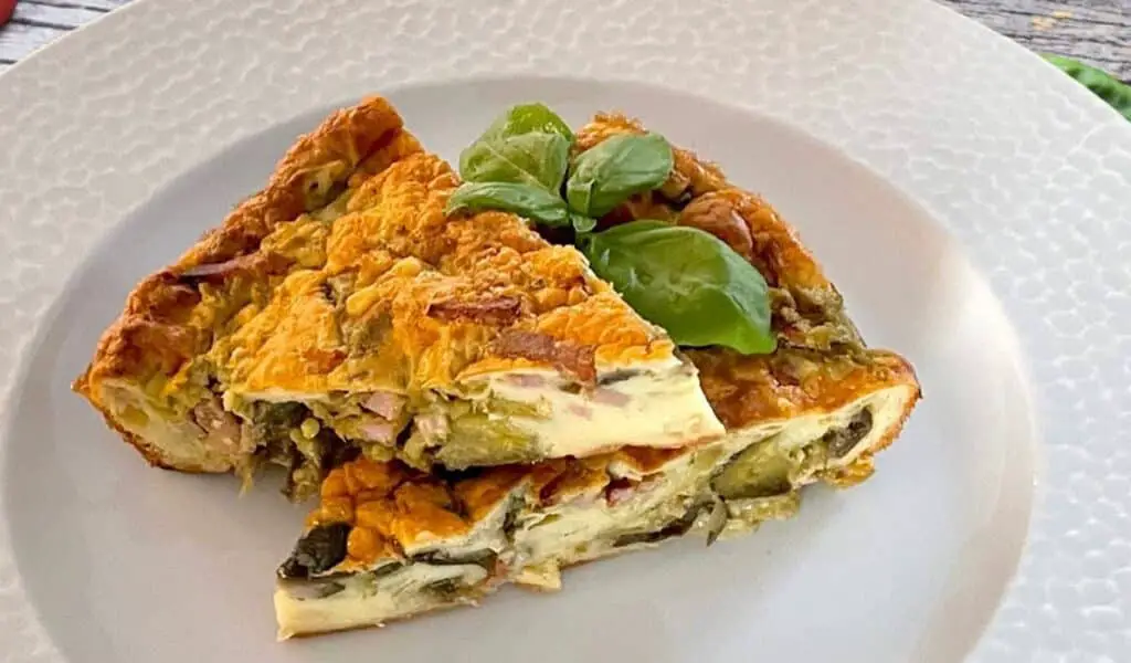 Quiche sans pâte jambon et aubergine au Thermomix