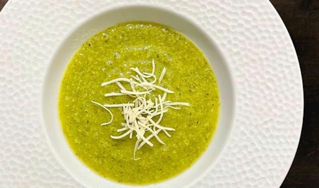 Soupe au brocoli et aux courgettes au Thermomix