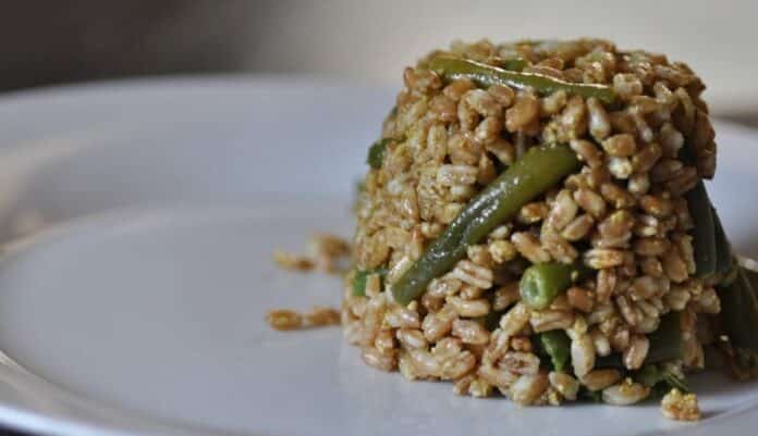 Blé et haricots verts au Pesto génois au Thermomix