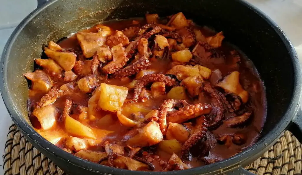 Casserole de poulpe et pommes de terre au Thermomix