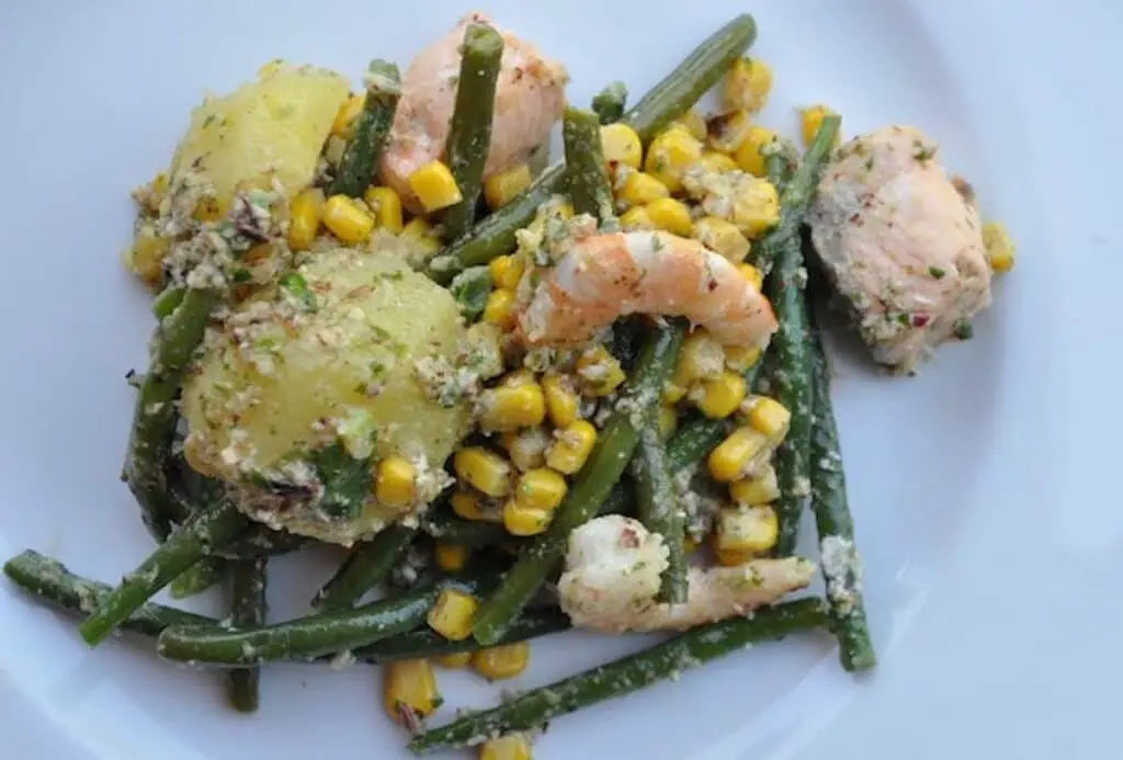 Salade de saumon et haricots verts au Thermomix