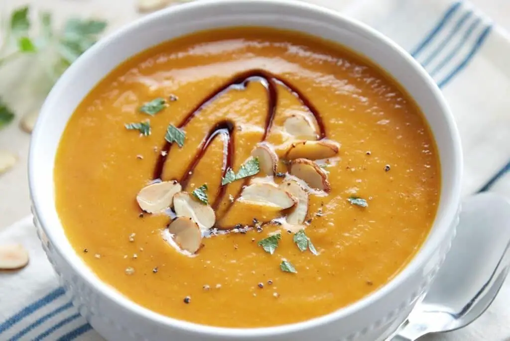 Soupe de Courge Amandes et Curry au Thermomix