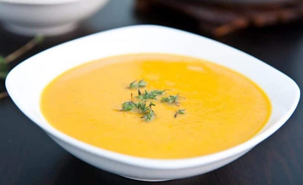 Soupe de Courge et Pâtisson au Curry au Thermomix