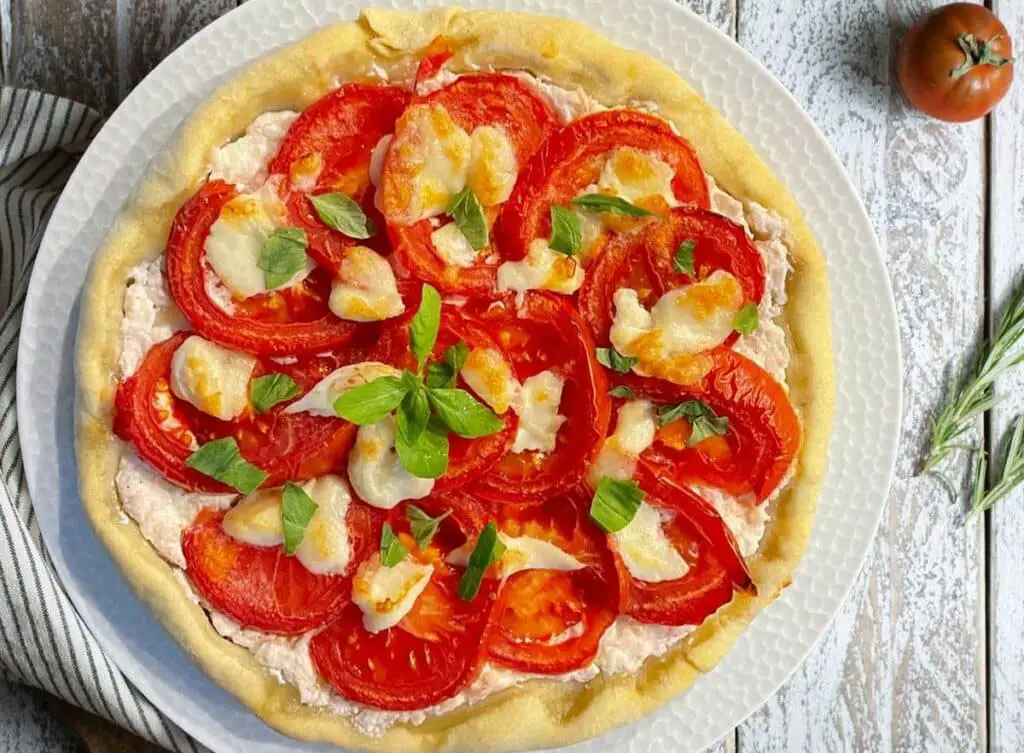 Tarte fine chèvre mozzarella et tomates au Thermomix