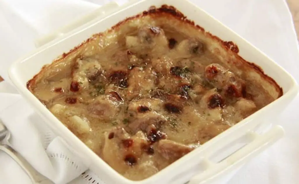 Gratin de champignons végétalien au Thermomix