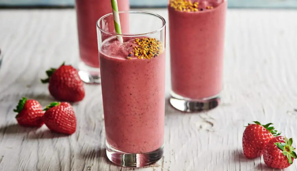 Smoothie au brocoli et aux fraises au Thermomix