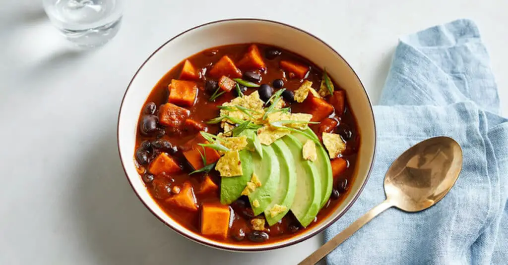 Chili végétarien à la patate douce