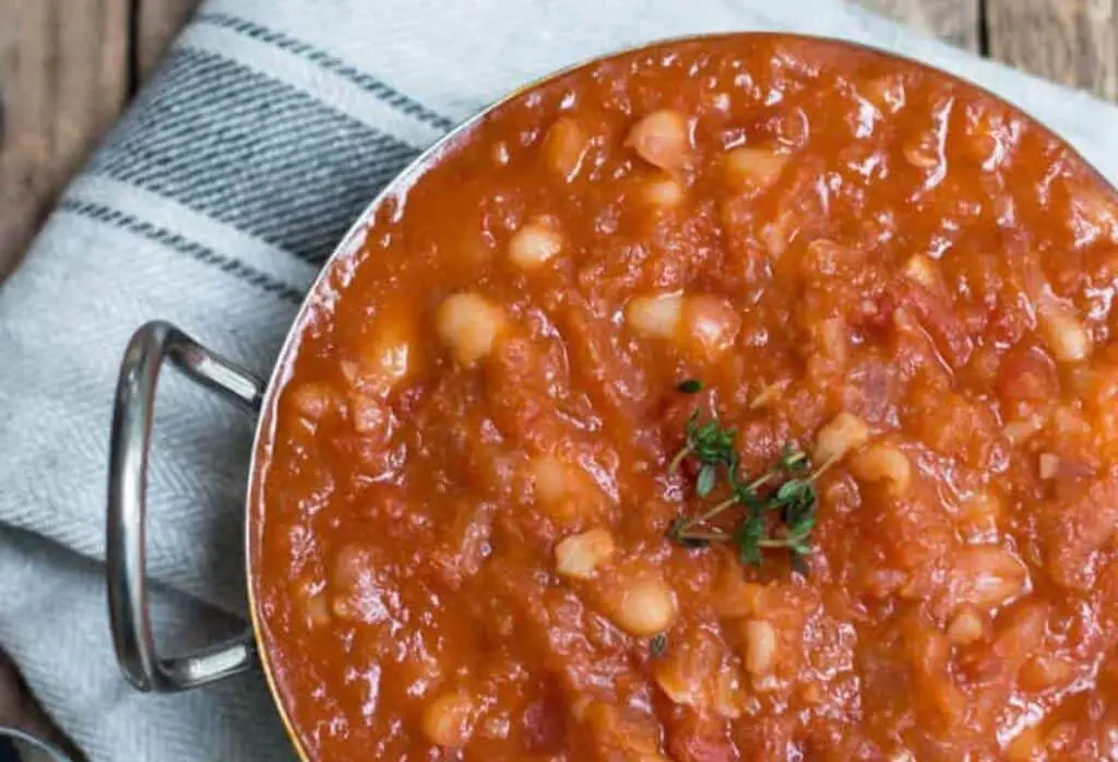 Haricots blancs à la tomate au Thermomix