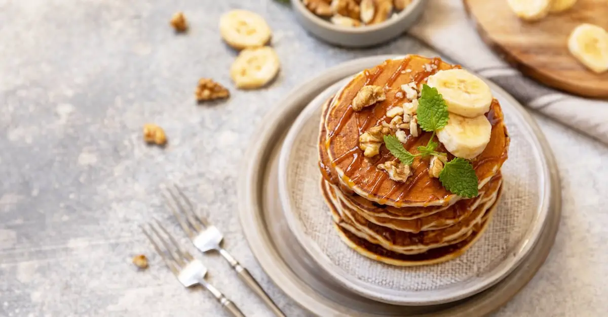 Pancakes légères à la banane