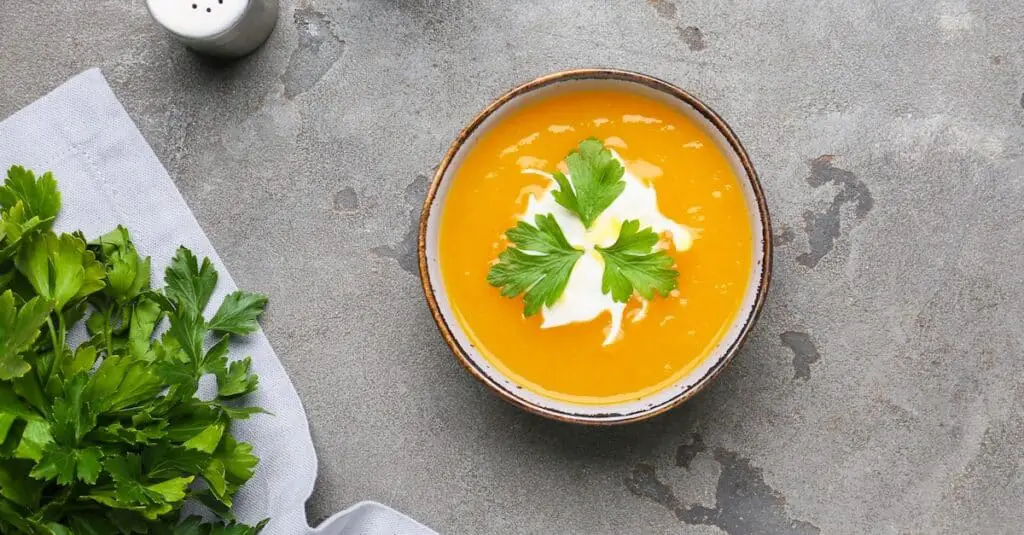 Soupe de carotte et concombre