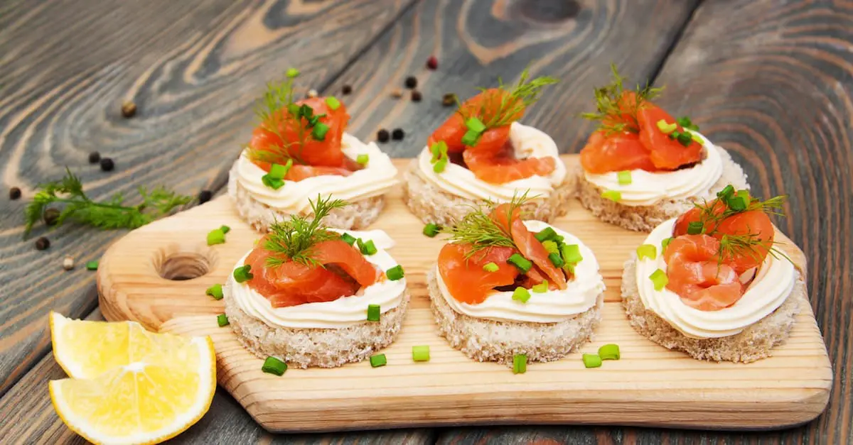 Canapés au saumon et à l'aneth : Une combinaison parfaite de saveurs pour vos apéritifs