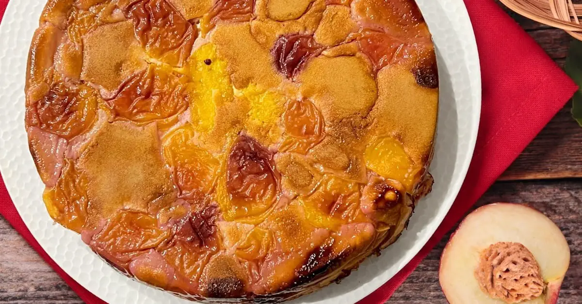 Gâteau aux pêches et mascarpone au Thermomix : Un dessert fruité à tomber