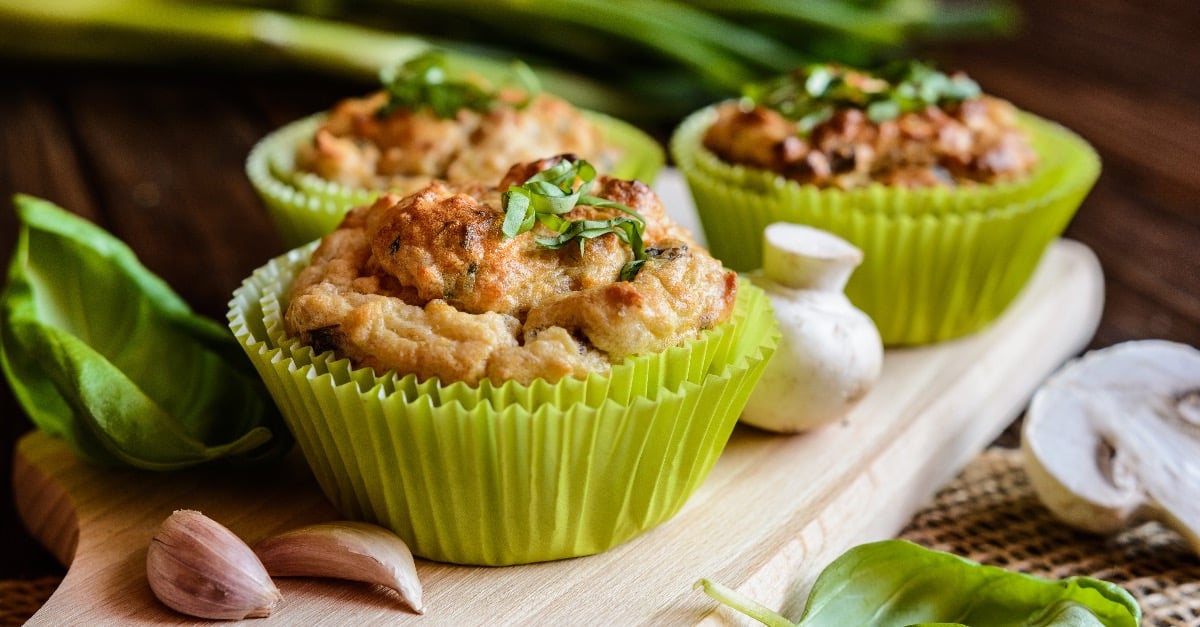 Muffins Salés aux Champignons Oeufs et Basilic au Thermomix : Un Régal de Saveurs