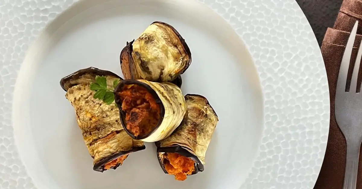 Rouleaux d’aubergine à la crème de carottes au Thermomix : Un Festin Pour Tous