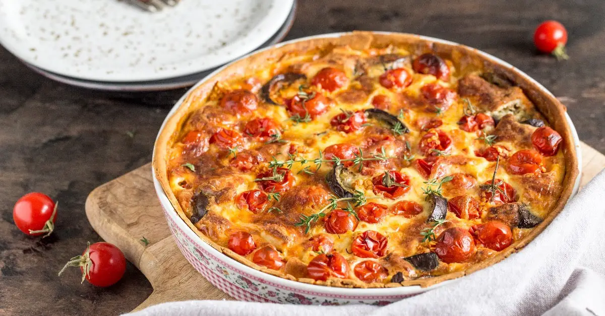 Quiche Tomates Cerises Aubergines et Feta au Thermomix : Un Festival de Saveurs