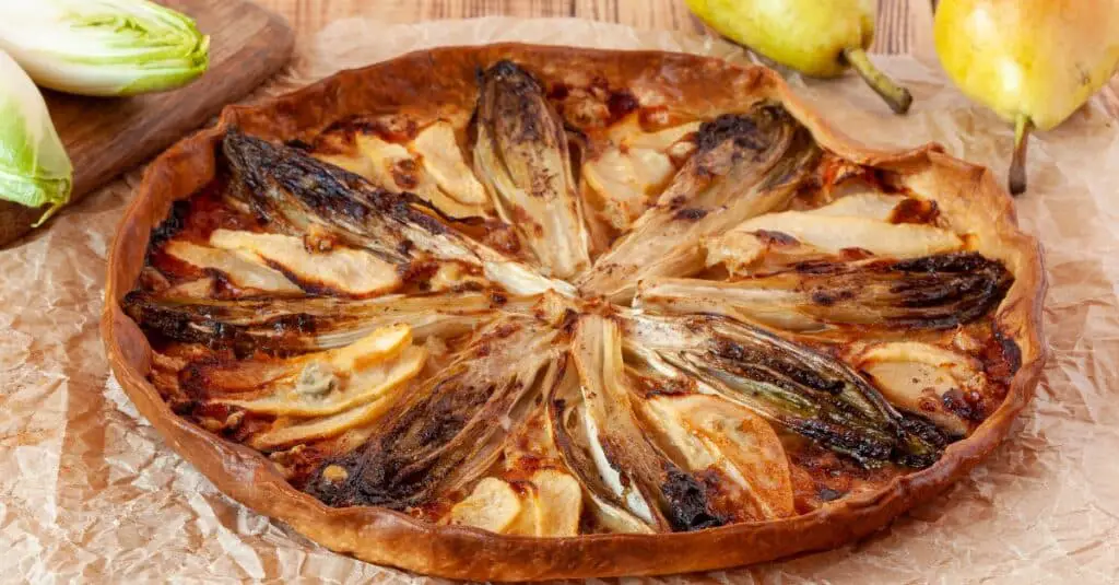 Tarte Chicorée et Poire - Douceur Salée-Sucrée