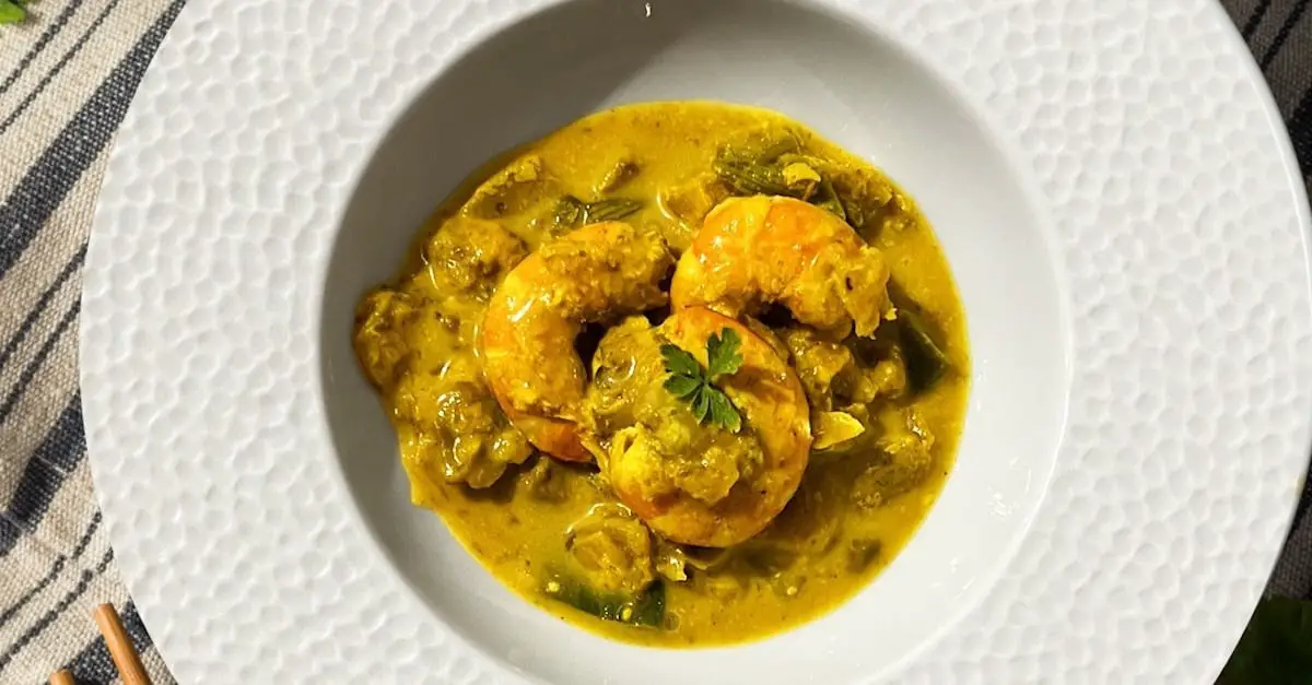 Curry de gambas coco-citronnelle au Thermomix : Un Délice Asiatique