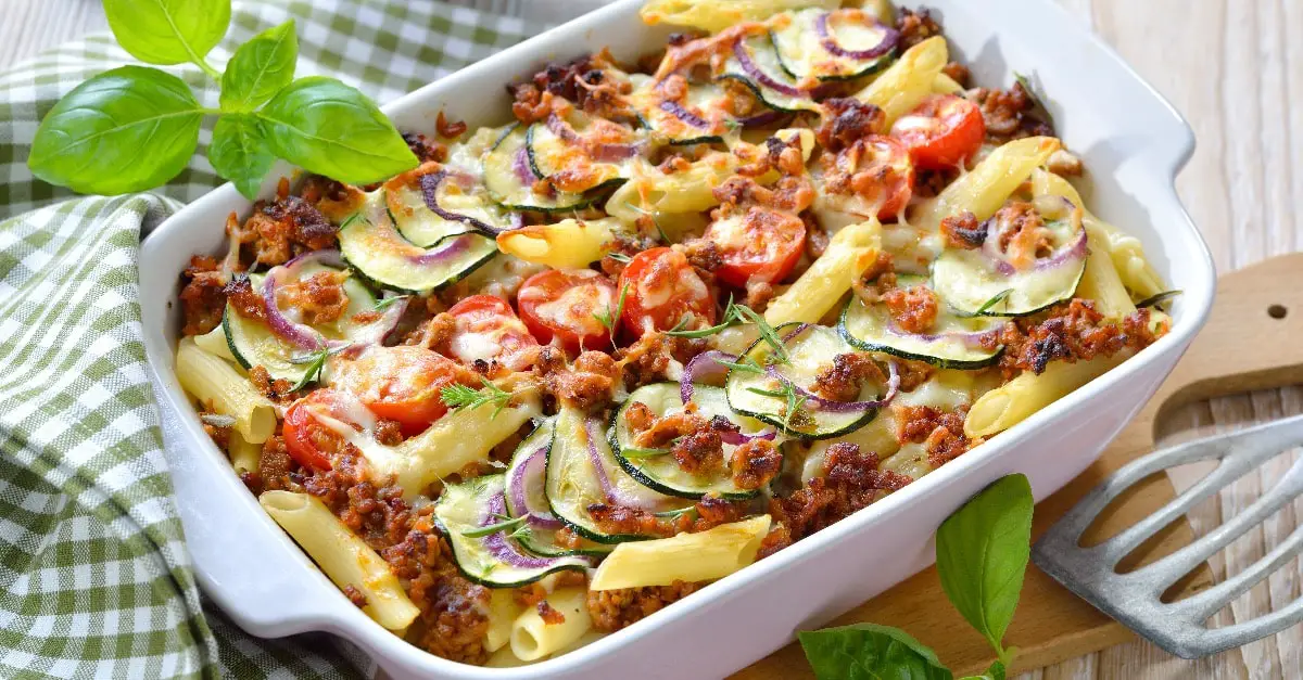 Gratin de Penne Courgettes Viande Hachée au Thermomix : Un Régal Réconfortant