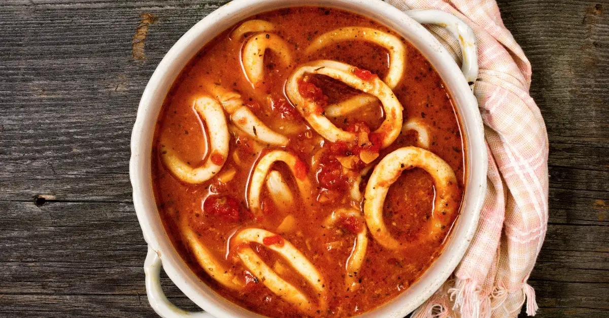 Soupe Italienne aux Calamars et Tomates au Thermomix : Une Soupe Exquise