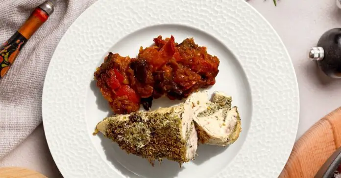 Blancs de poulet farcis et ratatouille au Thermomix : Un Festin Gourmand