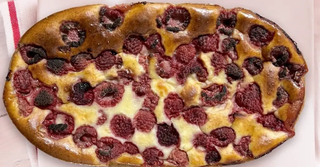 Flanfouti aux framboises au Thermomix : Fruité et Fondant