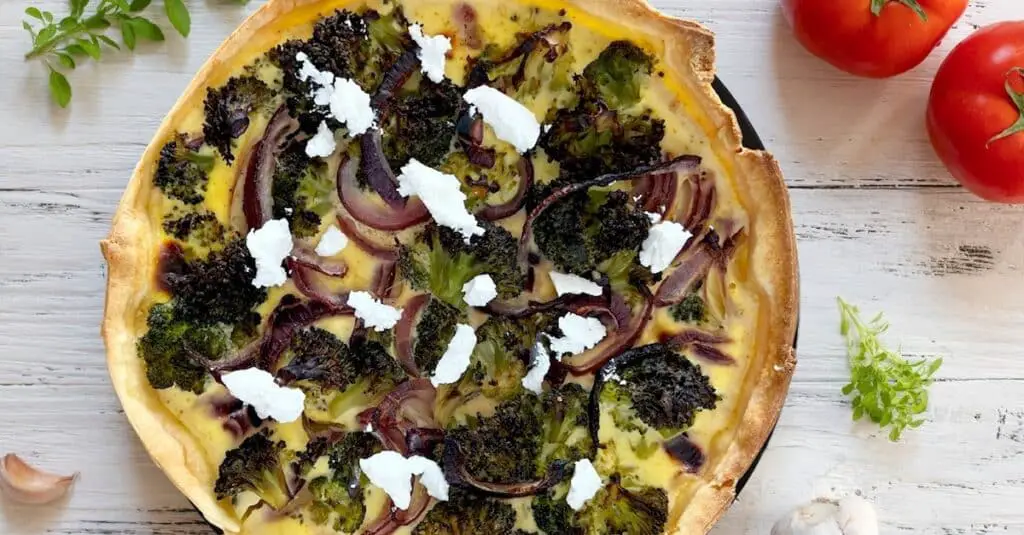 Quiche brocoli curry et chèvre au Thermomix : Explosion de Saveurs