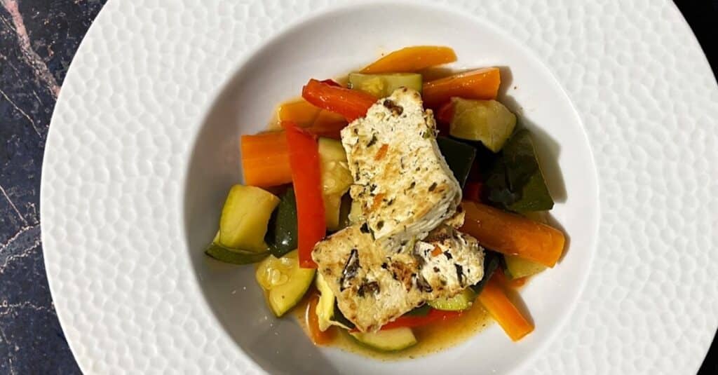 Bol de courgettes au tofu au Thermomix : Équilibre Délicieux