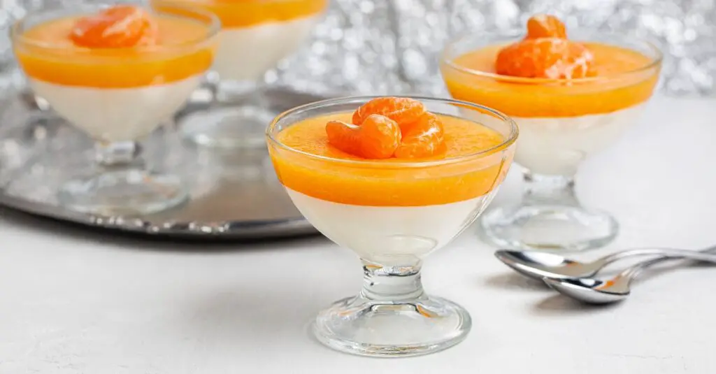 Panna Cotta Vanille Mandarine au Thermomix