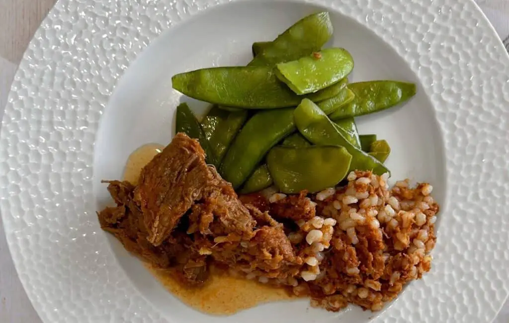 Curry thaï de boeuf pois gourmands et riz au Thermomix : Saveurs Exotiques