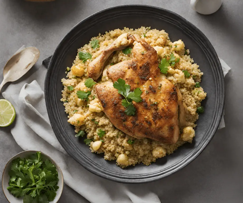 Poulet marocain et couscous de chou-fleur au Thermomix