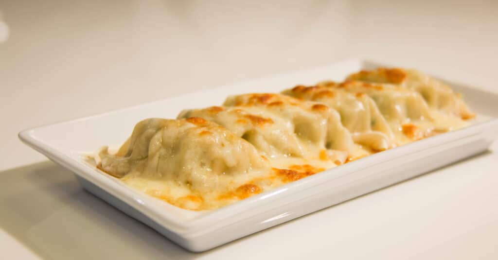 Gyoza gratinés au fromage au Thermomix : un délice fondant