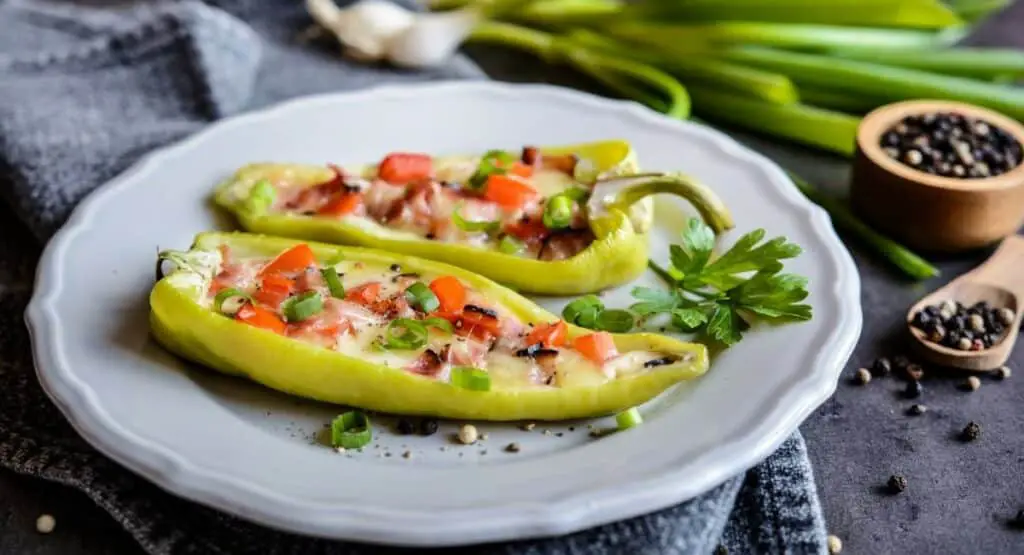 Poivrons Verts Farcis aux Lardons Mozzarella au Thermomix : Un Plat Savoureux et Coloré