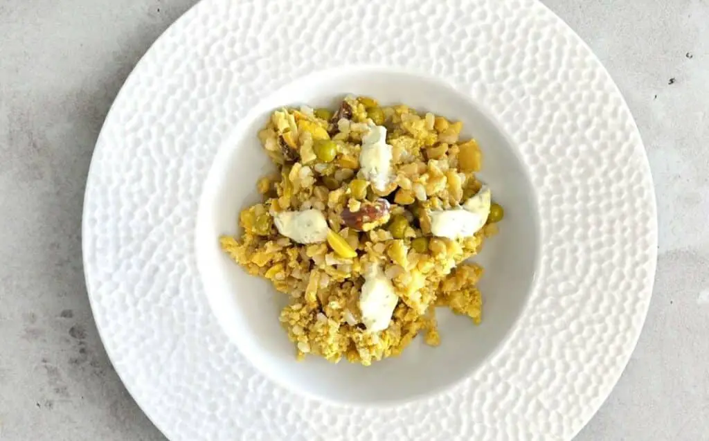 Salade de riz chou-fleur et petit pois au Thermomix : Une Fraîcheur Colorée