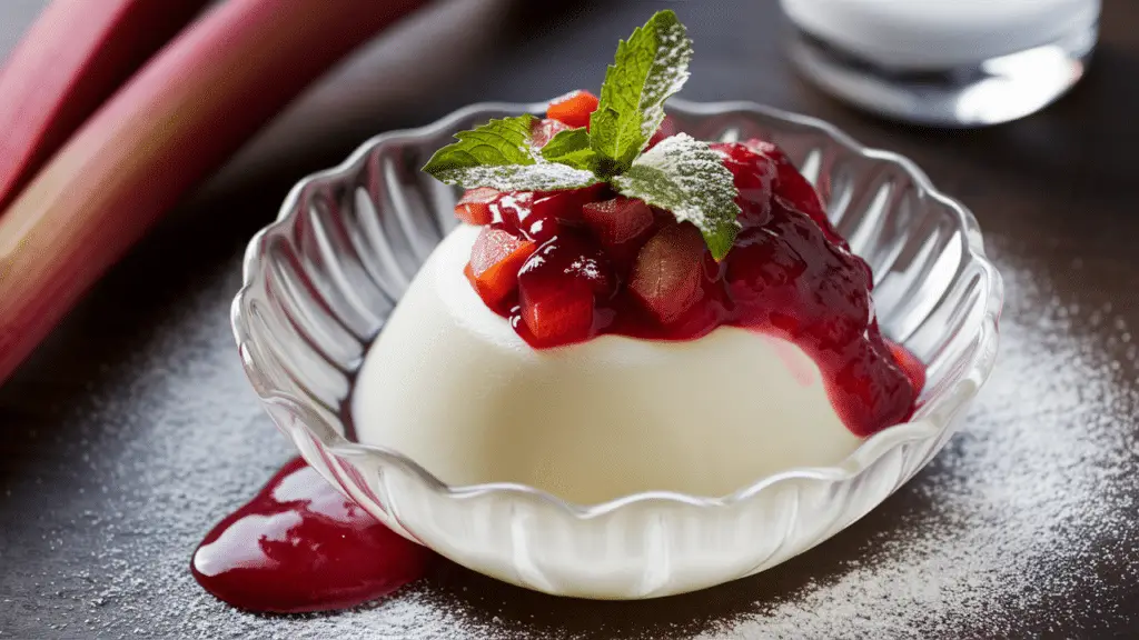 Panna Cotta à la Compote de Rhubarbe au Thermomix : Un Dessert Crémeux et Fruité