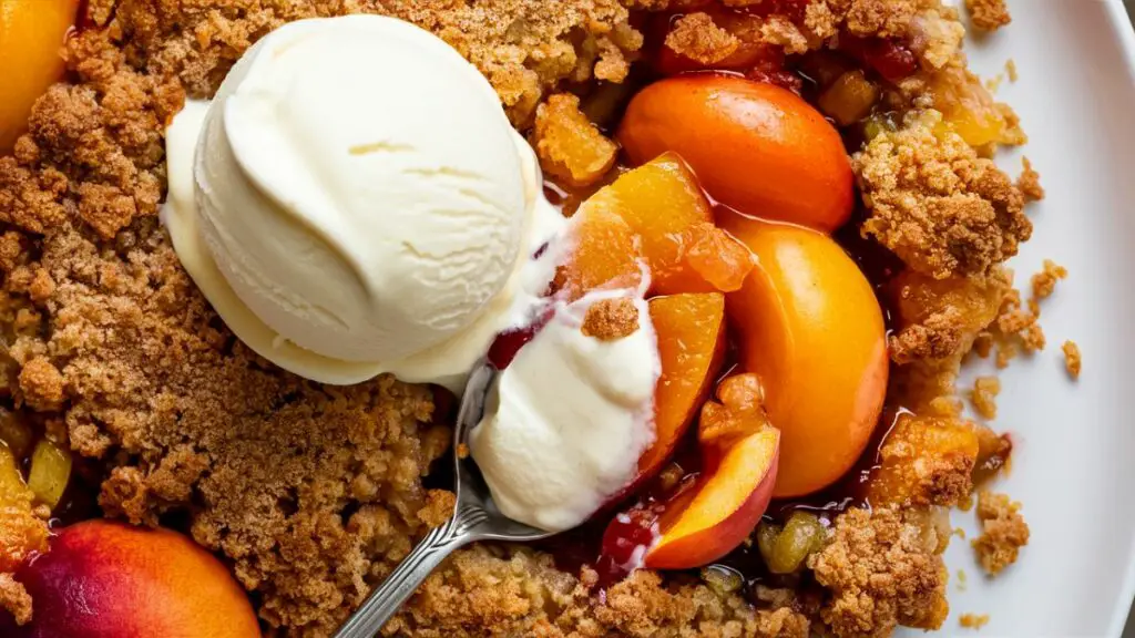 Crumble aux Abricots et aux Pêches au Thermomix : Un Dessert Fruité et Croustillant