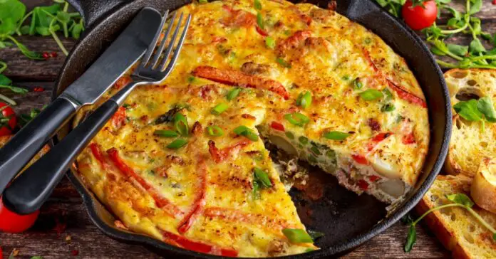 Frittata au Bacon Poivron et Pois Verts au Thermomix : Un Délice Facile et Rapide