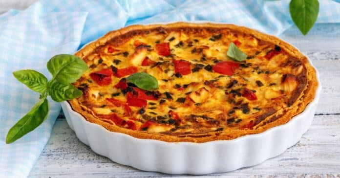 Quiche au Poulet Oignon Vert et Poivron au Thermomix : Une Tarte Salée Savoureuse