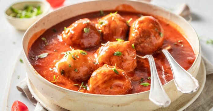 Boulettes de Viande aux Herbes et Tomates Weight Watchers