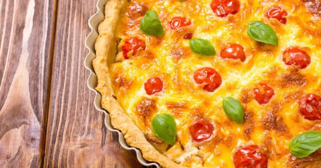 Quiche au Fromage Œuf et Tomate Weight Watchers